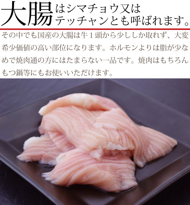 国産牛大腸300g(シマチョウ テッチャン)