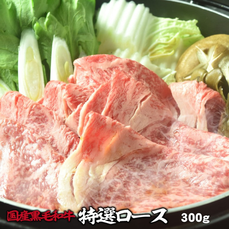 国産黒毛和牛 特選 ロース 300g