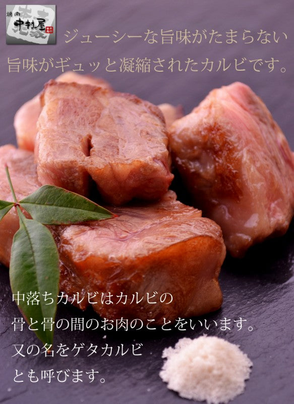 国産牛中落ちカルビ100g(焼肉、バーベキュー用)