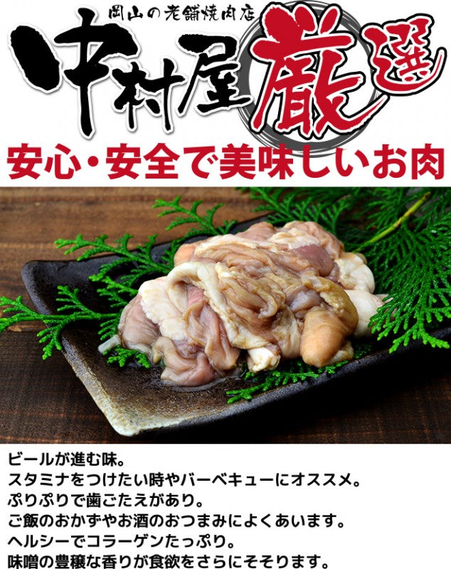 タレ漬け豚ホルモン300g【訳あり】(小腸 焼肉 バーベキュー BBQ 豚 国産)